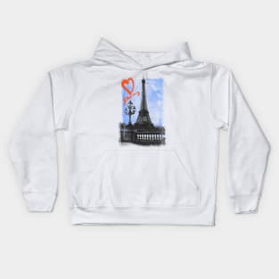 Eiffel Tower Kids Hoodie